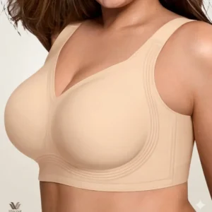 Bras for Women Supportive Wireless Push Up Bra Full Coverage No Underwire Seamless Plus Size for Older Women